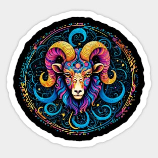 Aries: Boldly Going Where No Patience Exists. Sticker